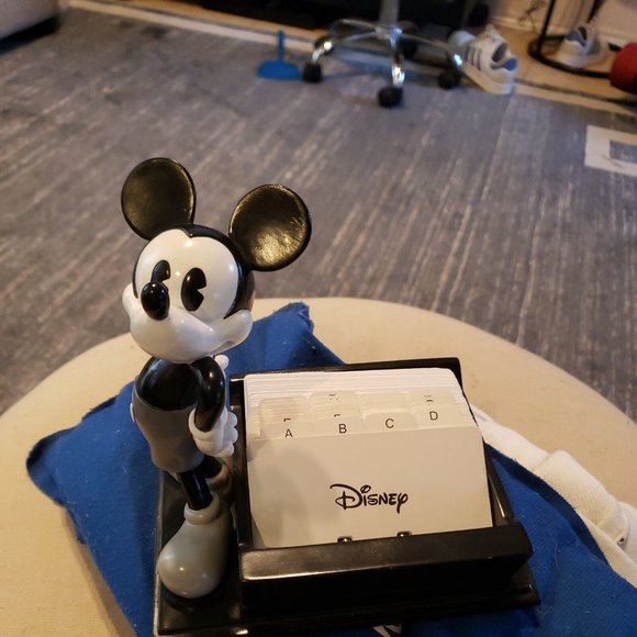 Mickey Mouse Black Gray &White Desk Accessory Phone Number or Password Filer - Picture 7 of 10